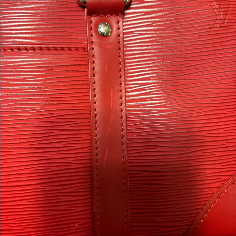 Louis Vuitton Red Epi Handbag